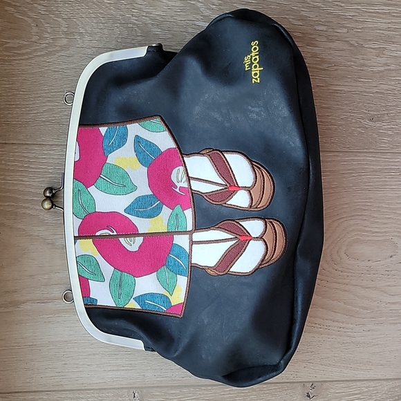 *nwt* mis zapatos kimono 3-way shoulder bag - Picture 3 of 14